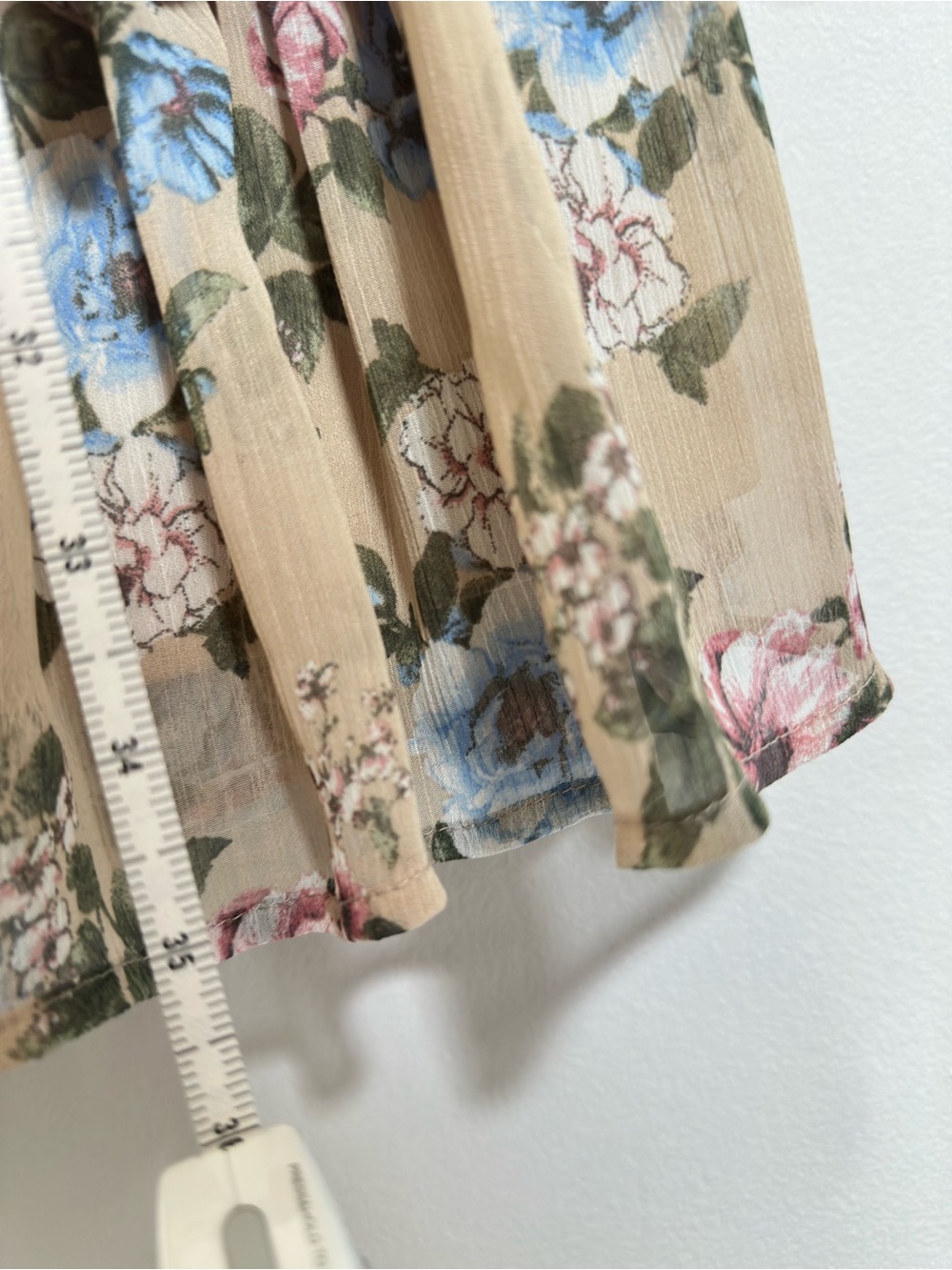 Madden NYC Floral Smocked Tiered Midi Dress Women's Size L - Picture 7 of 12
